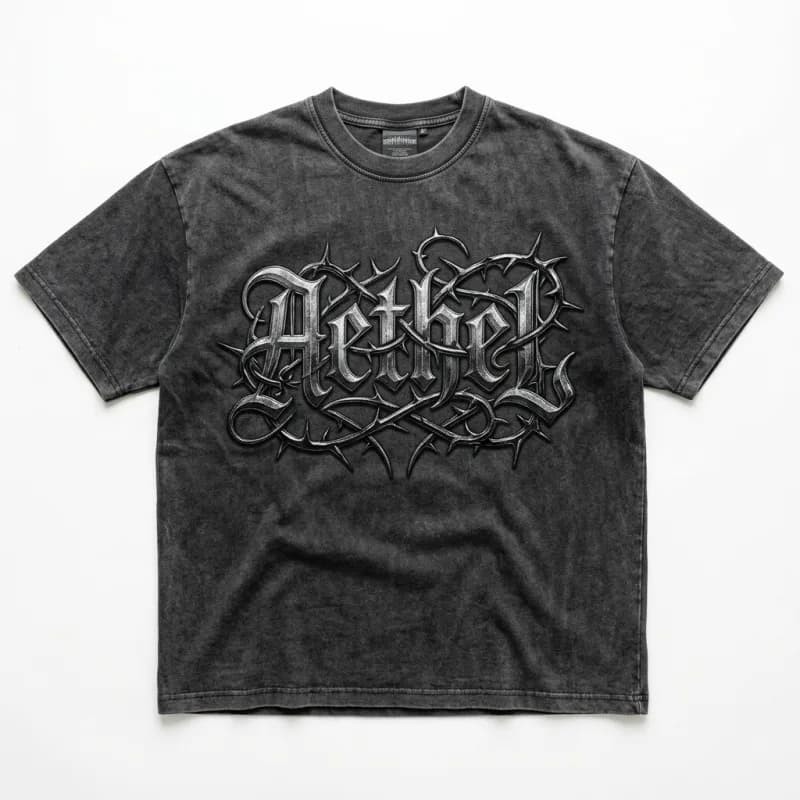 ACID WASH GOTHIC TEE